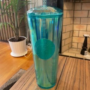 Cute greenish blue starbucks refillable cup!